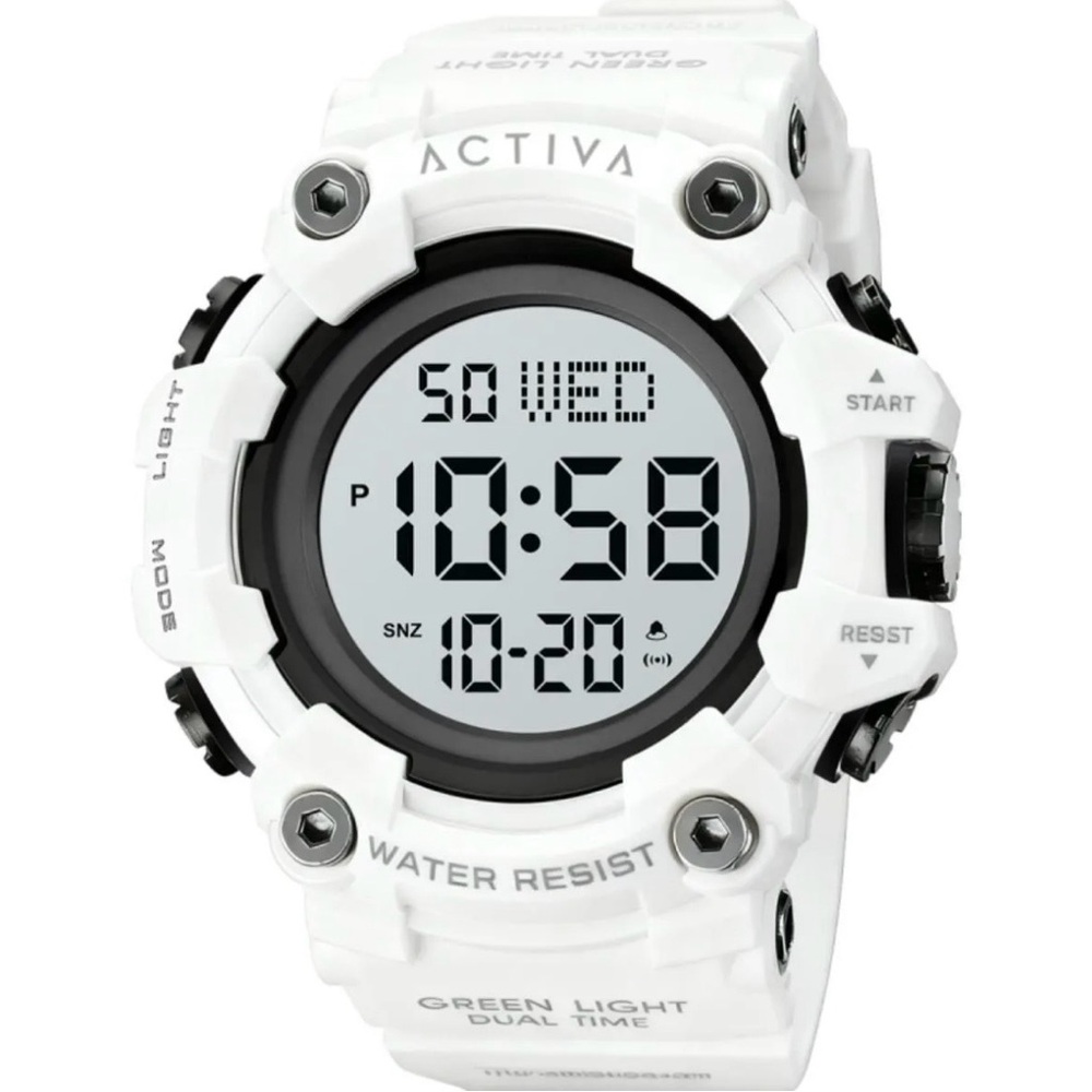 Activa Kadron X Invicta Digital Men's Watch - 53mm, White ACW1968-004 NEW IN BOX
